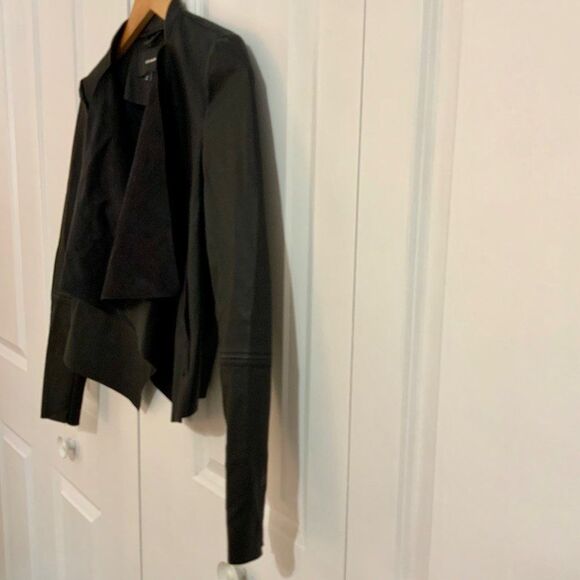 ASOS Vero Moda Black Faux Leather Open Jacket XS - Picture 6 of 9